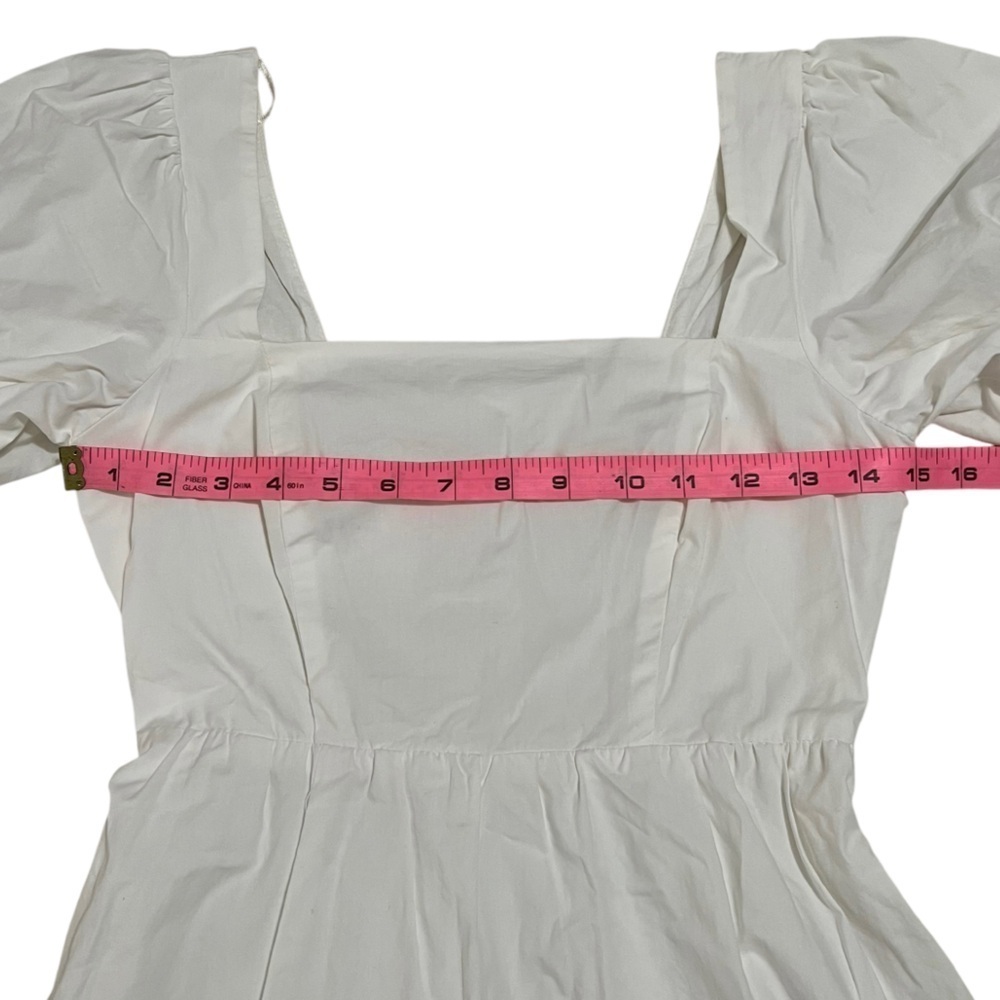 ASTR Poplin Tiered Maxi Dress in White Size XS - Picture 11 of 15